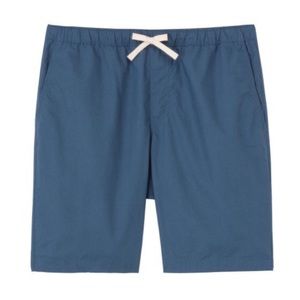Muji drawstring organic cotton poplin shorts